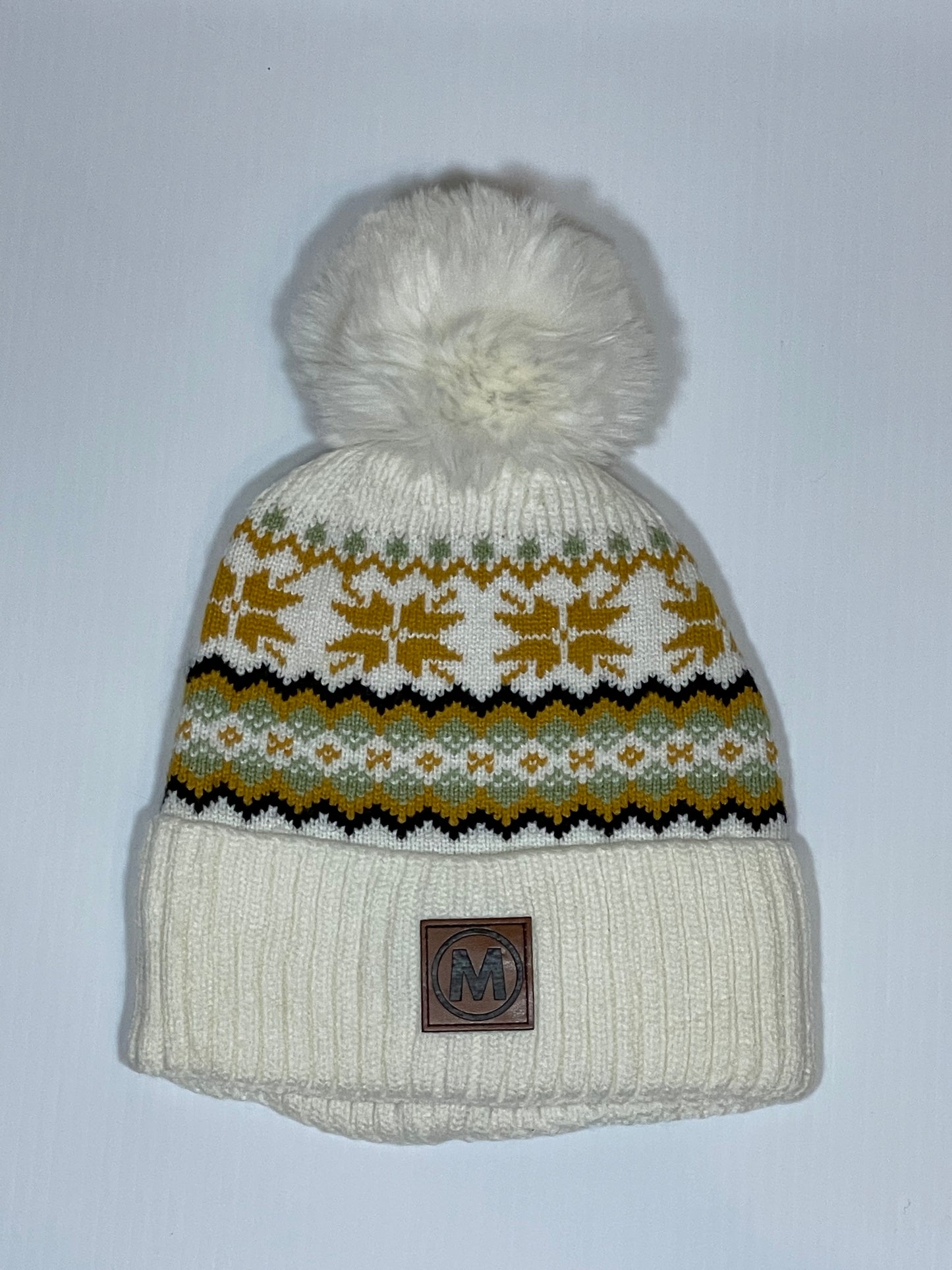 Denali White Beanie