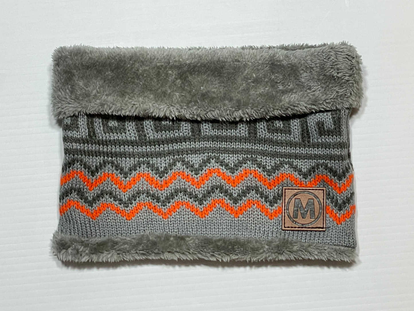 Patterned Buff Orange / Gray Lining