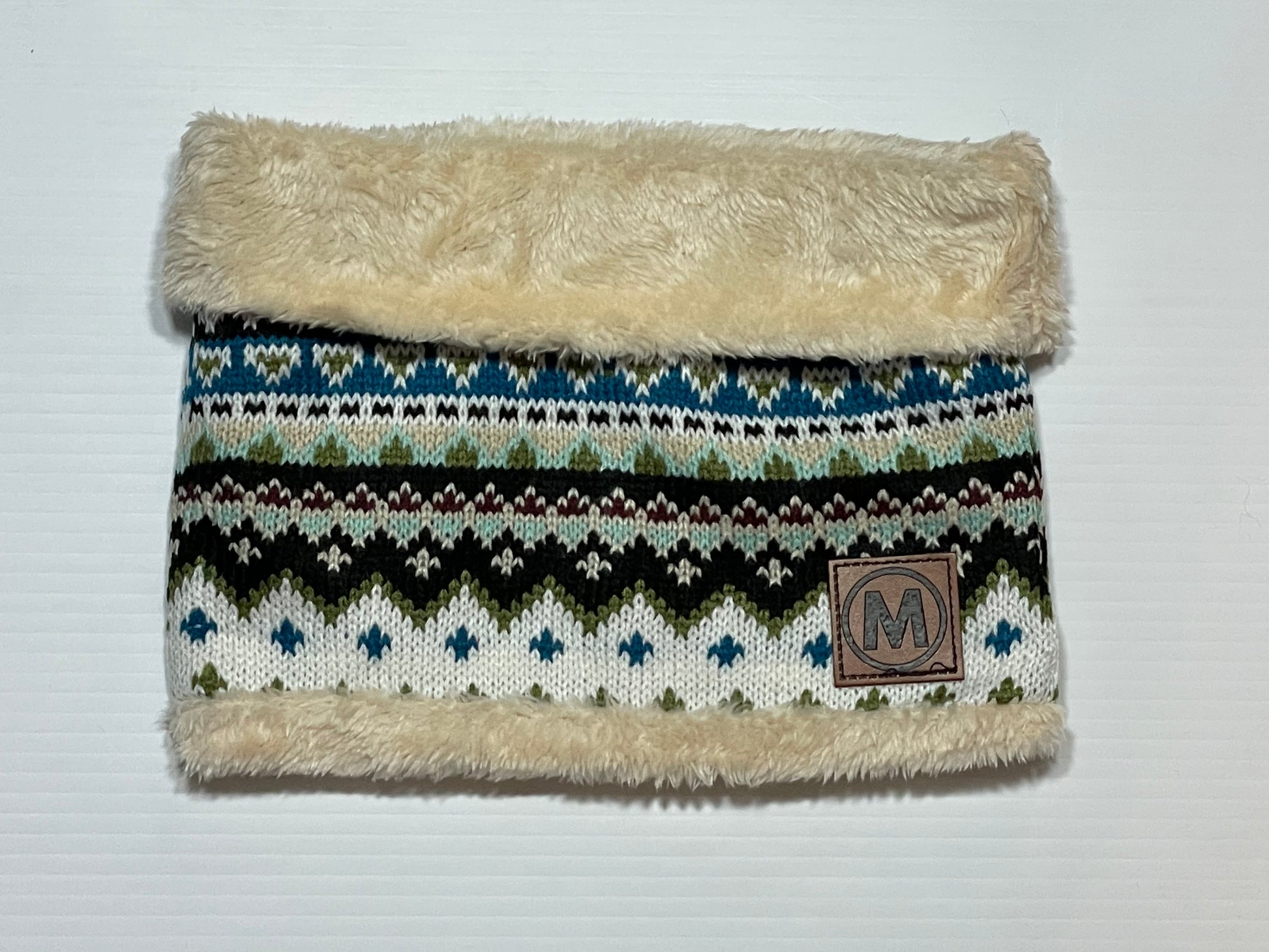 Patterned Buff Cream / Multi Color Lining